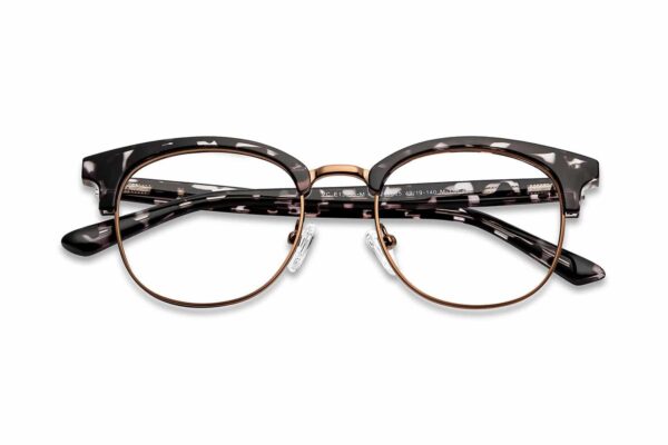 Copper Tortoise Full Rim Round Eyeglasses - Image 2