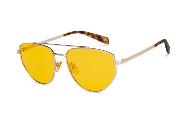 Gold Full Rim Aviator Sunglasses - Image 2