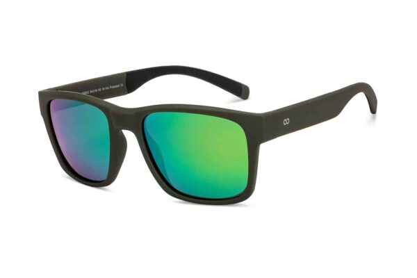 Green Full Rim Sports Sunglasses - Image 2