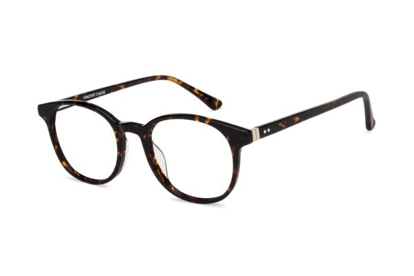 Brown Tortoise Full Rim Round Eyeglasses - Image 3