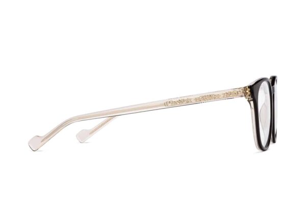 Black Full Rim Round Eyeglasses P133 - Image 3