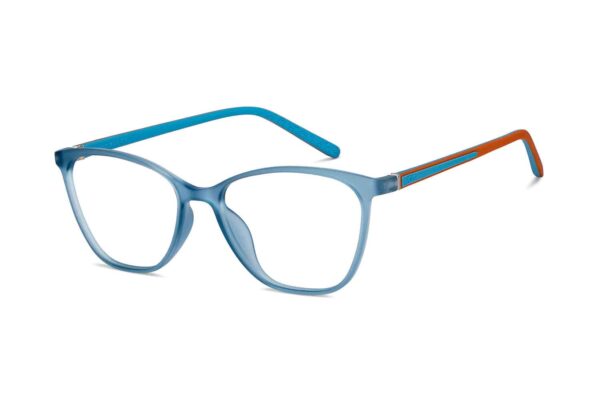 Sky Blue Full Rim Rectangle Eyeglasses - Image 3