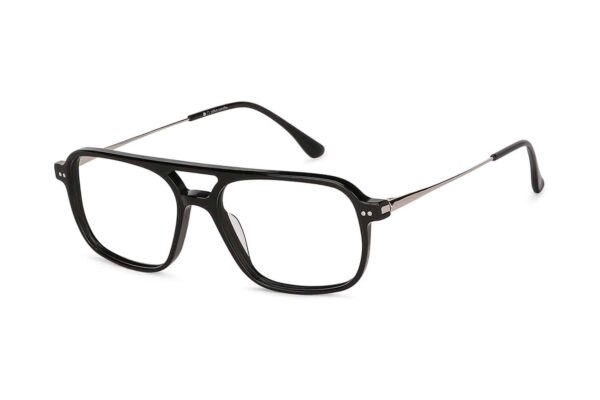 Black Full Rim Square Eyeglasses - Image 3