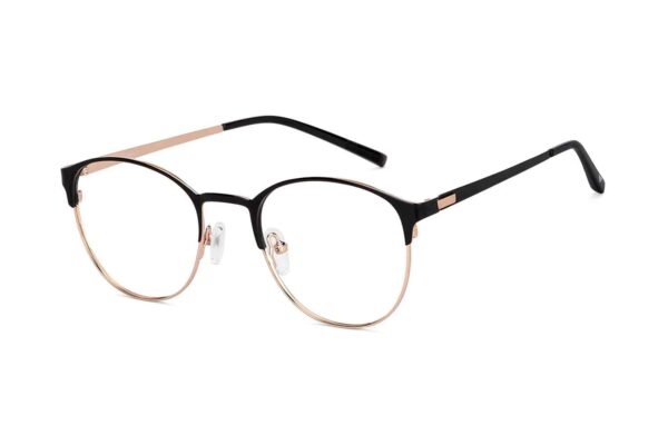 Black Gold Full Rim Cat Eye Eyeglasses - Image 3