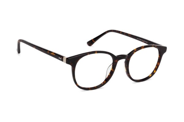 Brown Tortoise Full Rim Round Eyeglasses - Image 4