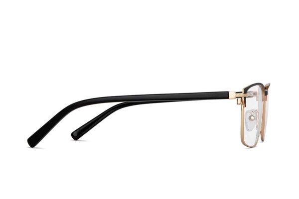 Black Full Rim Rectangle Eyeglasses - Image 4