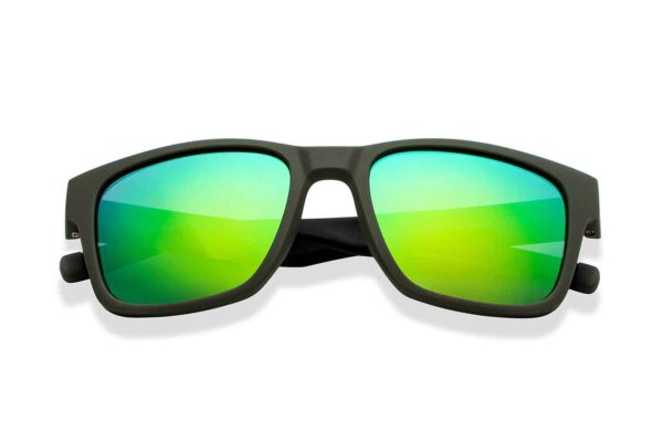 Green Full Rim Sports Sunglasses - Image 4