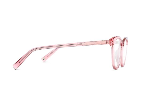 Pink Transparent Full Rim Cat Eye Eyeglasses - Image 3