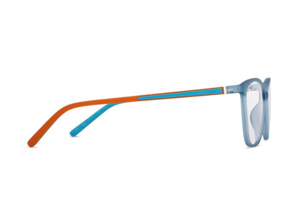 Sky Blue Full Rim Rectangle Eyeglasses - Image 4