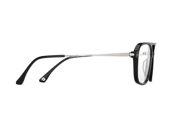 Black Full Rim Square Eyeglasses - Image 4