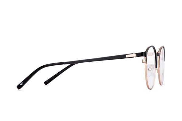 Black Gold Full Rim Cat Eye Eyeglasses - Image 4